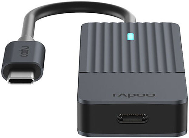 Rapoo USB-C Hub grey USB-C to  USB-C