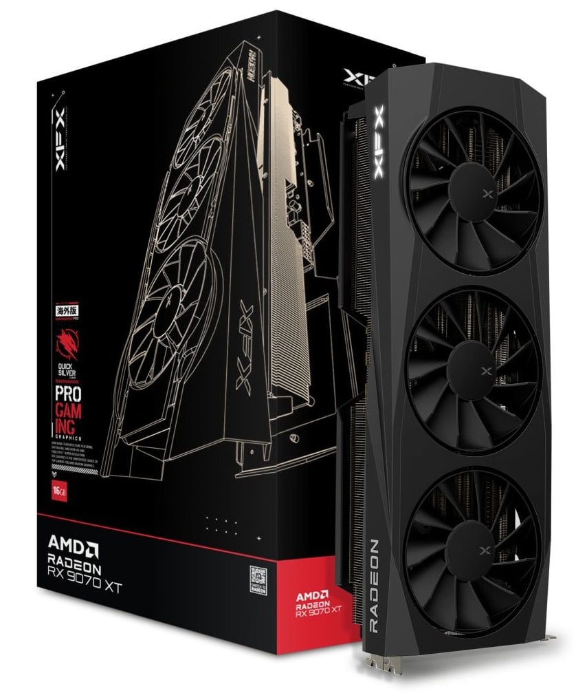 XFX Quicksilver AMD Radeon RX 9070 XT 16GB GDDR6
