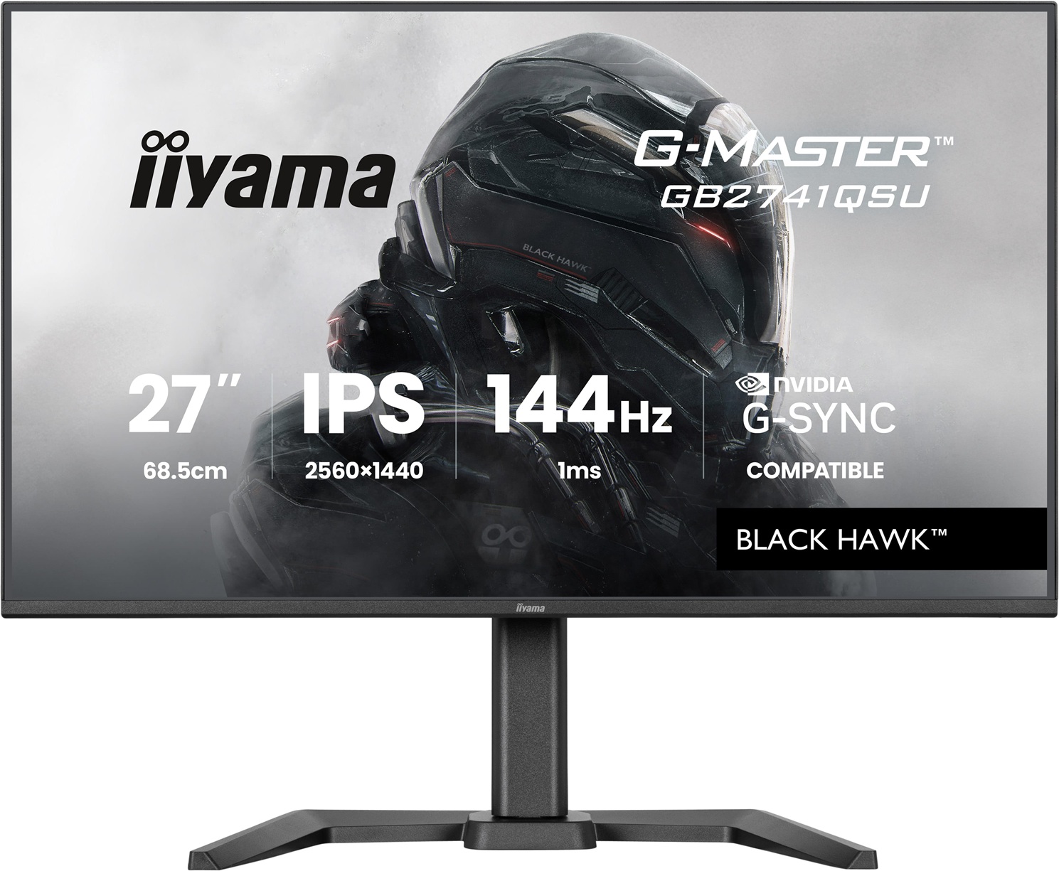 iiyama G-MASTER GB2741QSU-B1 počítačový monitor 68,6 cm (27 ) 2560 x 1440 px Černá