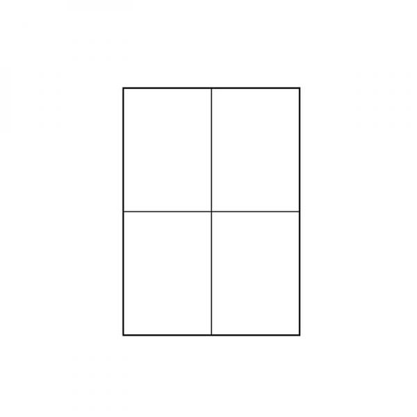 Logo A4 Label, Matte, White, 25 ks.
