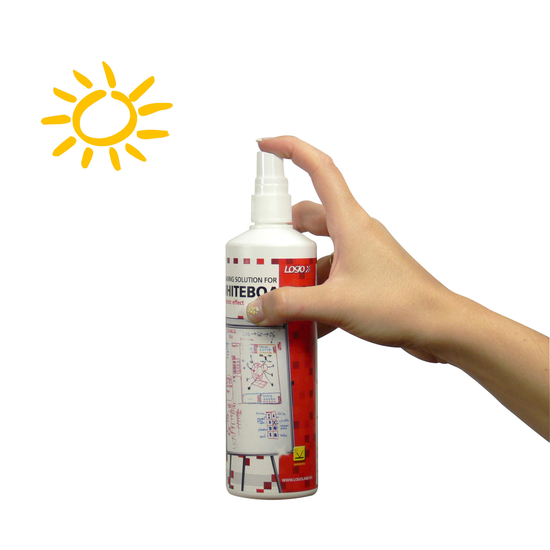 Logo liquid, na biele tabule, 250 ml