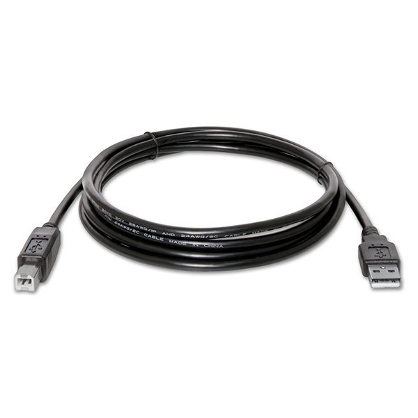 Kábel USB Logo USB-A - USB-B 1.8 m Czarny (30260)