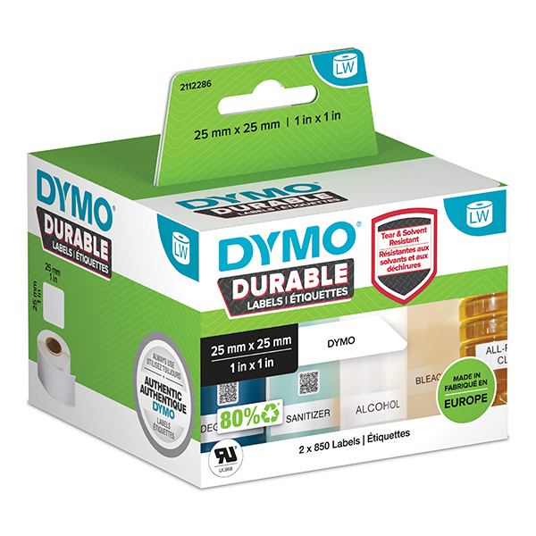 Dymo LW Durable Labels 25 x 25 mm 2x 850 pcs
