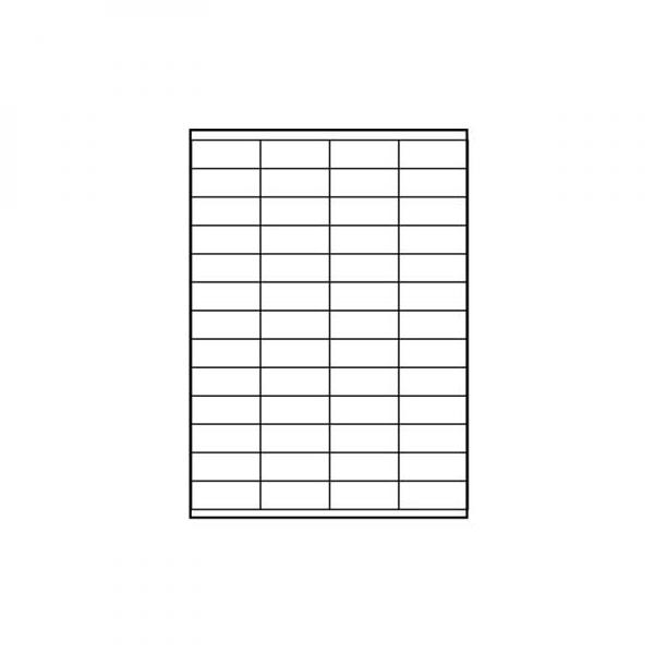 Logo A4 Label, Matte, White, 25 ks.