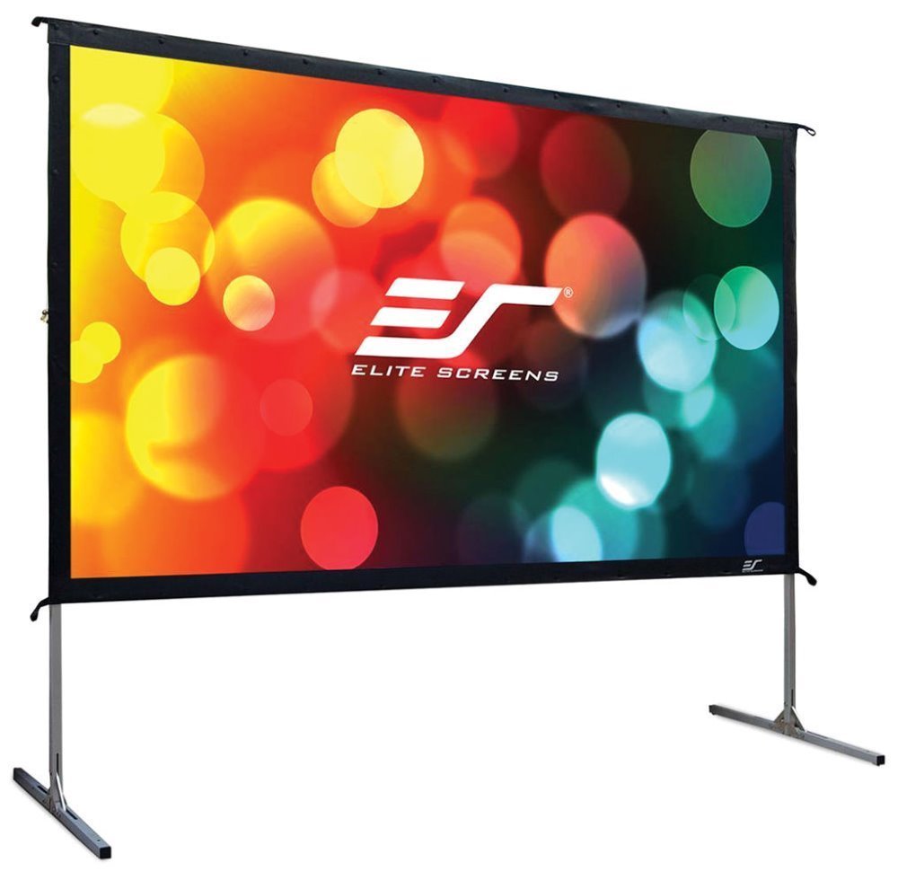 ELITE SCREENS plátno mobilní outdoor stativ 100  (254 cm)/ 16:9/ 124,5 x 221,5 cm/ hliníkový/ přední a zadní projekce
