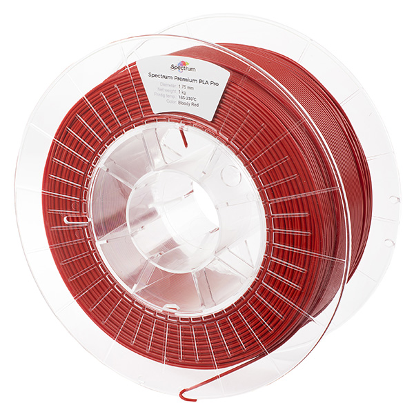 Spectrum Filament PLA Pro červený (RAL 3020)