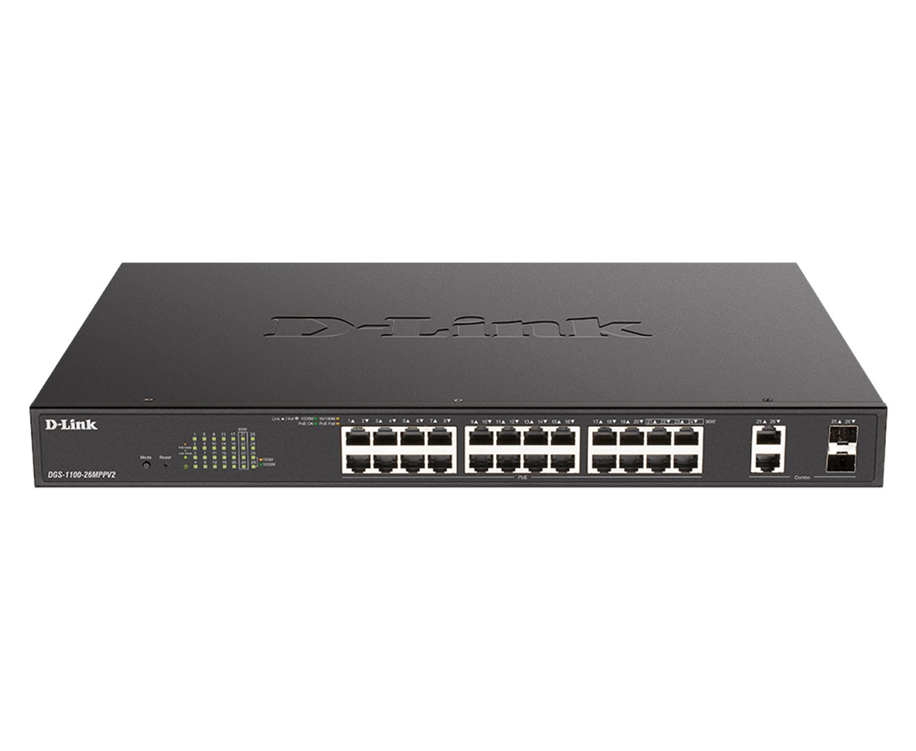Přepínač D-Link D-Link Switch 26-port vrstva2 Poe+Gigabit Smart