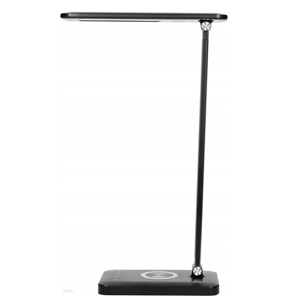 Orno Stolní lampa ISIYO LED 7W s indukčním osvětlením a USB nabíječkou, 390lm, 3000-4000-6000K, změna teploty barev a funkce stmívání, černá