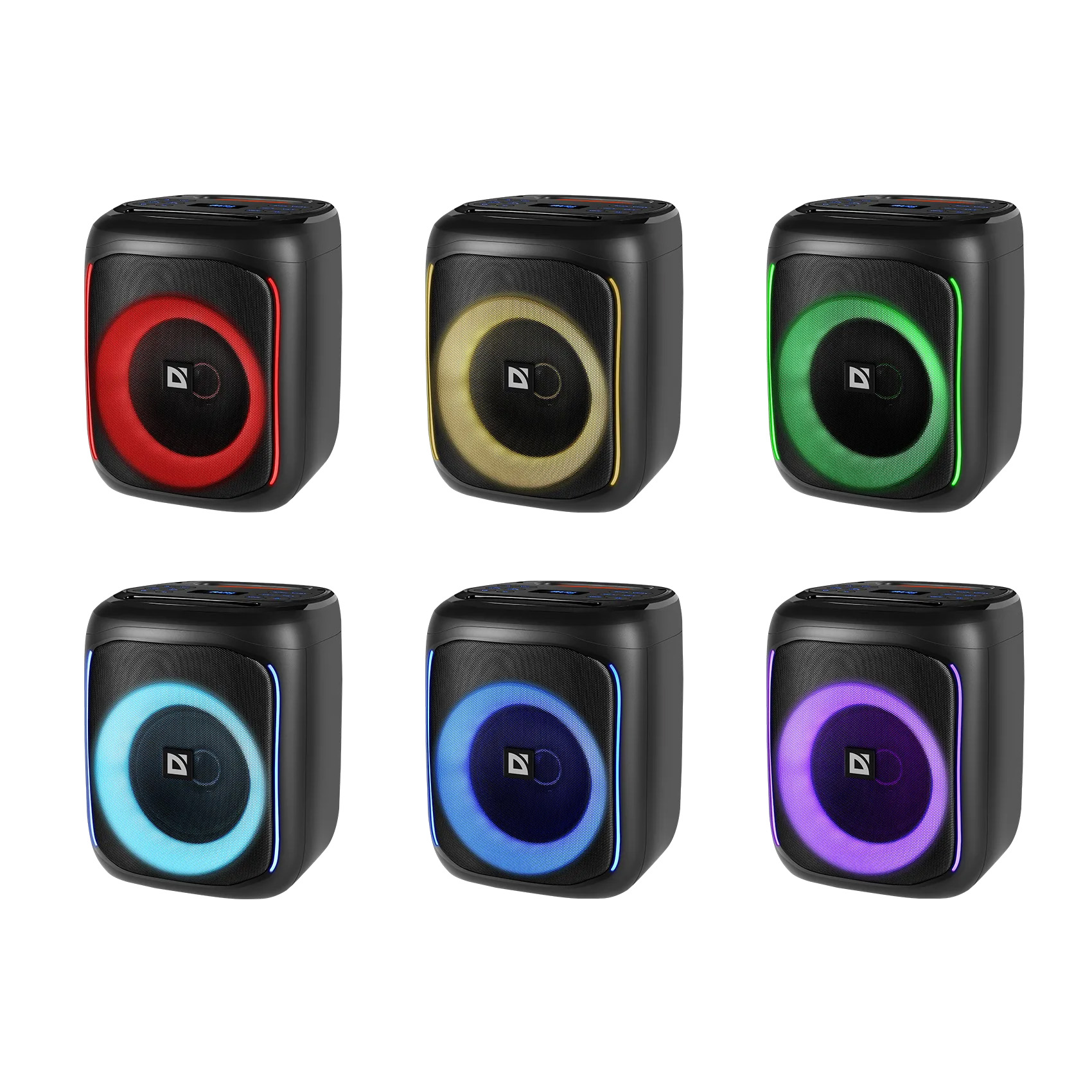 Defender reproduktor Defender BOOMER 50 Bluetooth reproduktor 50W MP3/FM/SD/USB/AUX/TWS/LED/MIC KARAOKE černý