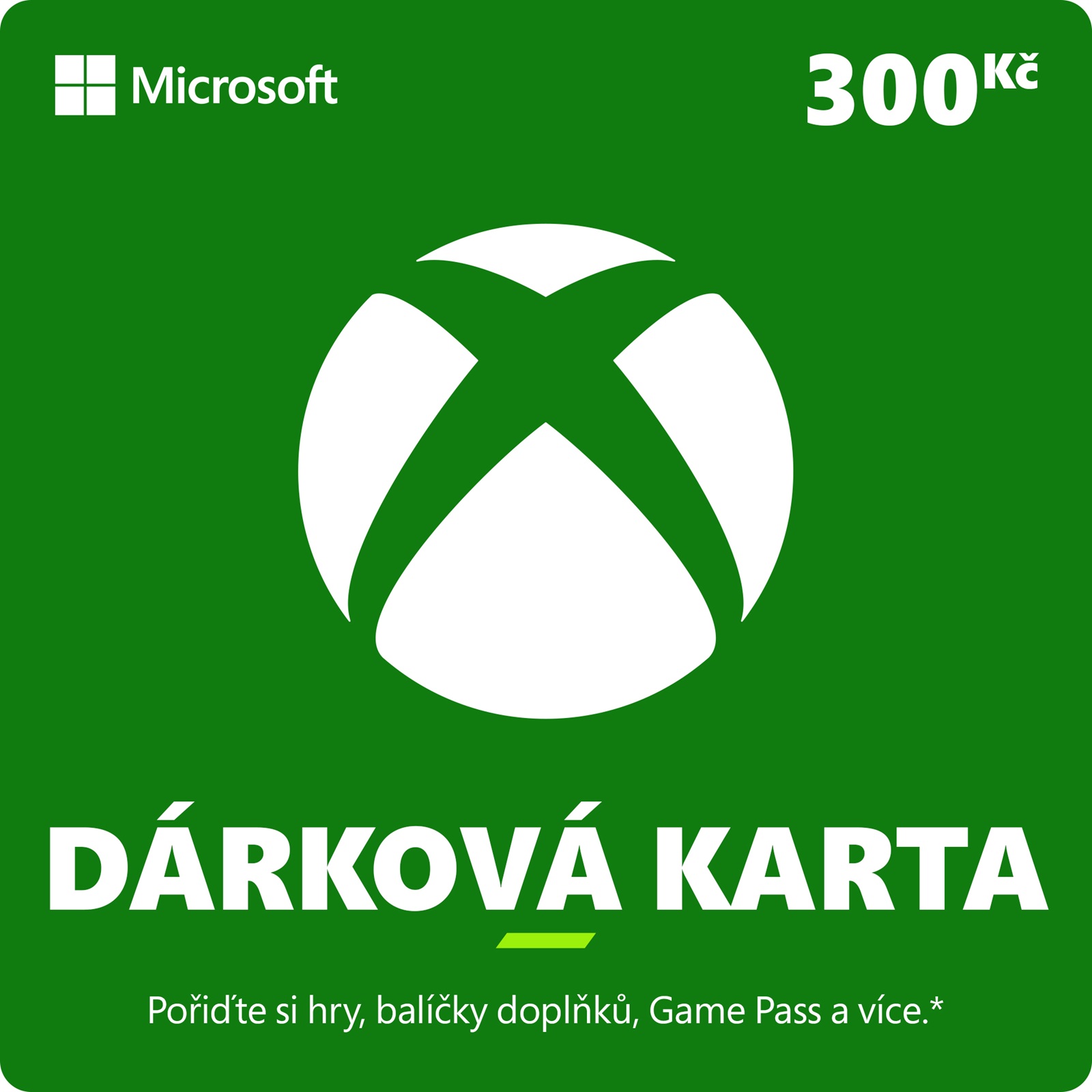 ESD XBOX - Dárková karta Xbox 300 Kč