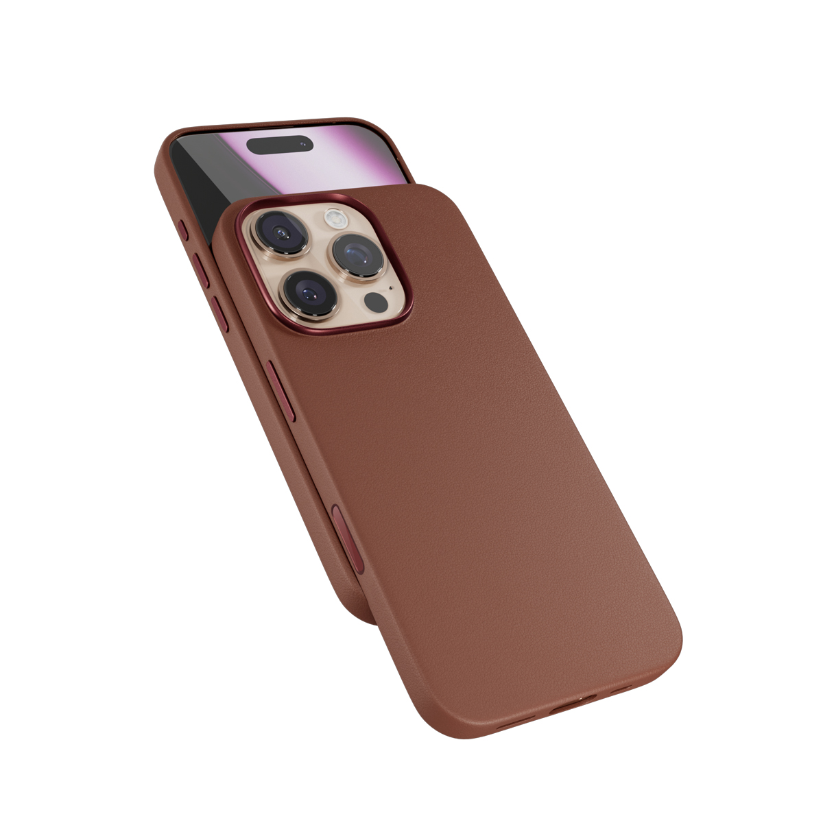 Epico Mag+ Leather Case iPhone 16 Pro Max - hnědá