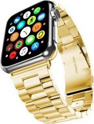 Mercury Mercury řemínek Kovový Apple Watch 38/40/41 mm zlatý/zlatý