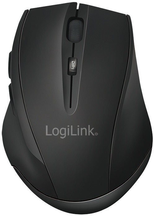 LogiLink Bezdrátová myš BT 5.0, ergonomická, černá