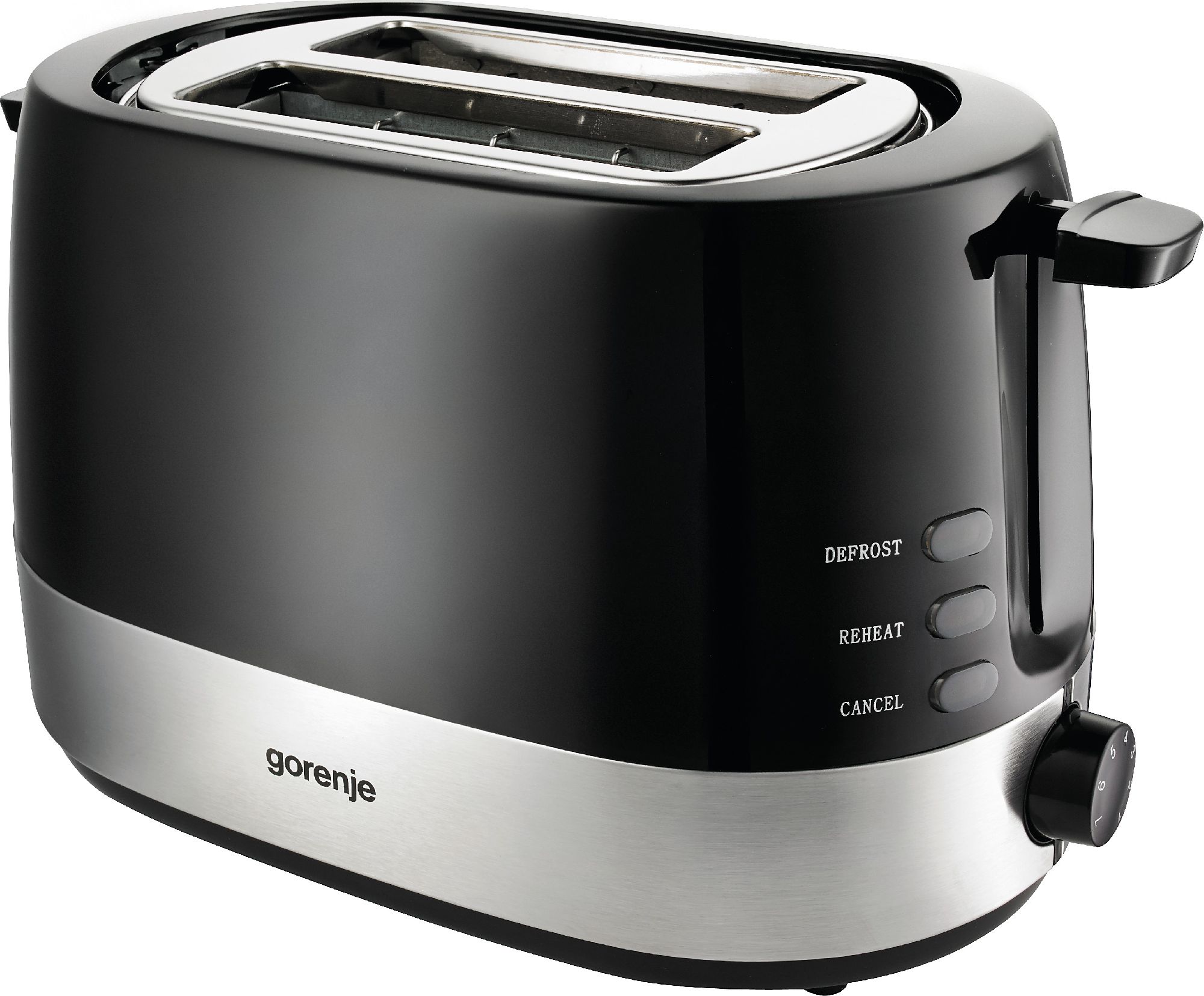 Gorenje Topinkovač T850BK 850W, černá a stříbrná