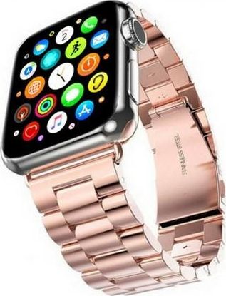 Mercury Mercury Metal Apple Watch Band 44mm růžovo-zlatý