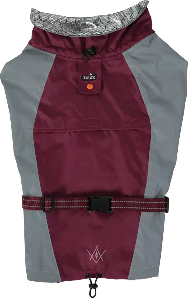 Zolux ZOLUX BIVOUAK 60 cm červená větruodolná bunda pro psa