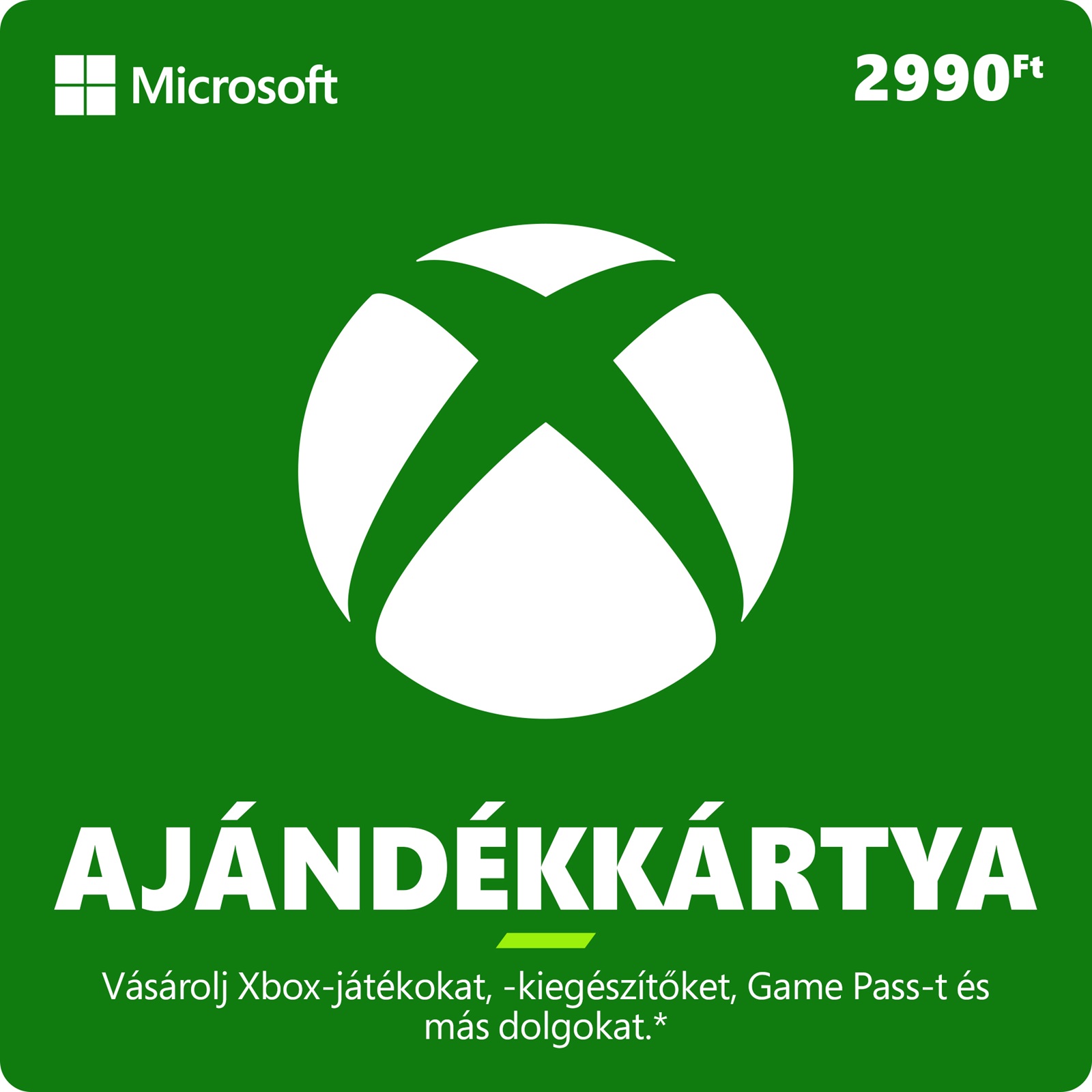ESD XBOX - Dárková karta Xbox 2990 HUF