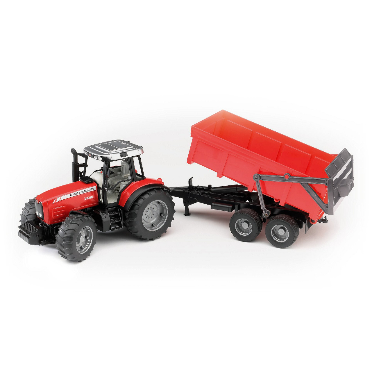 Traktor Traktor Massey Ferguson so sklápacím prívesom