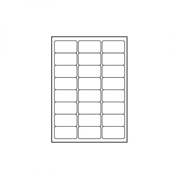 Logo A4 Label, Matte, White, 25 ks.
