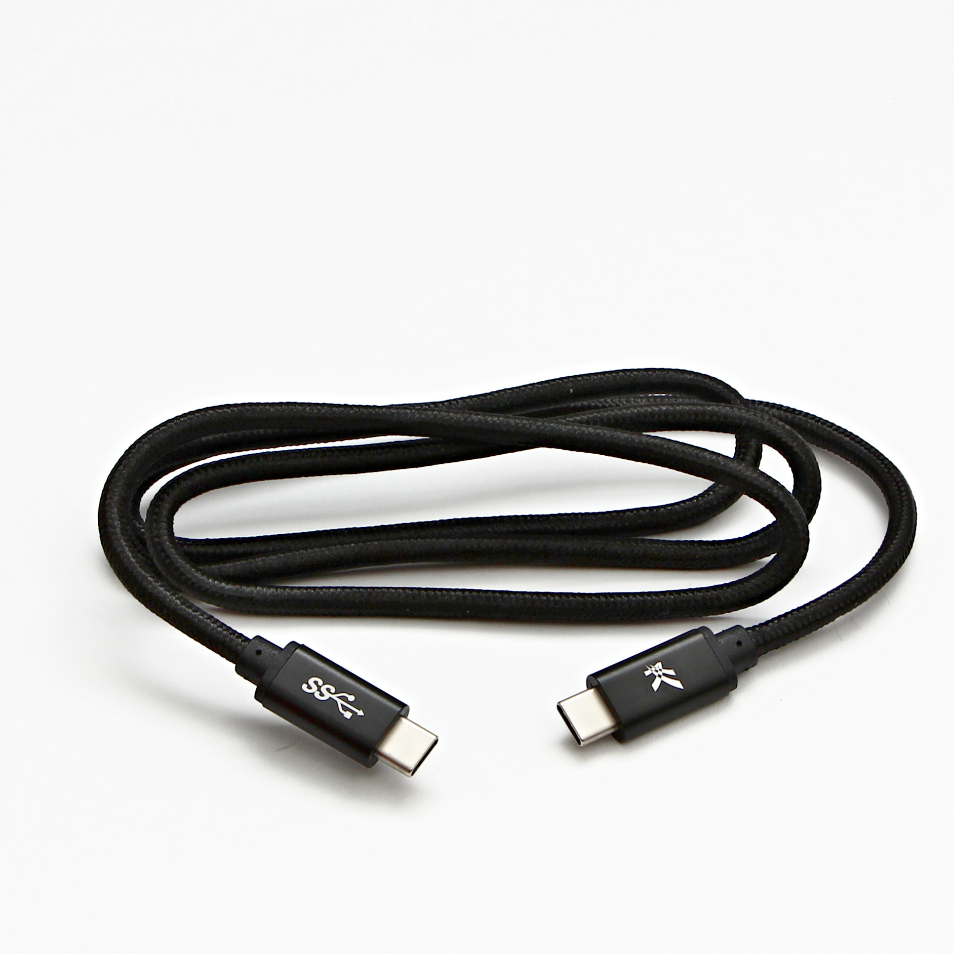 Kábel USB Logo USB-C - USB-C 1 m Czarny