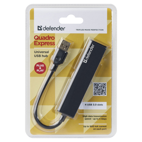HUB USB Defender 4x USB-A 3.0 (83204)