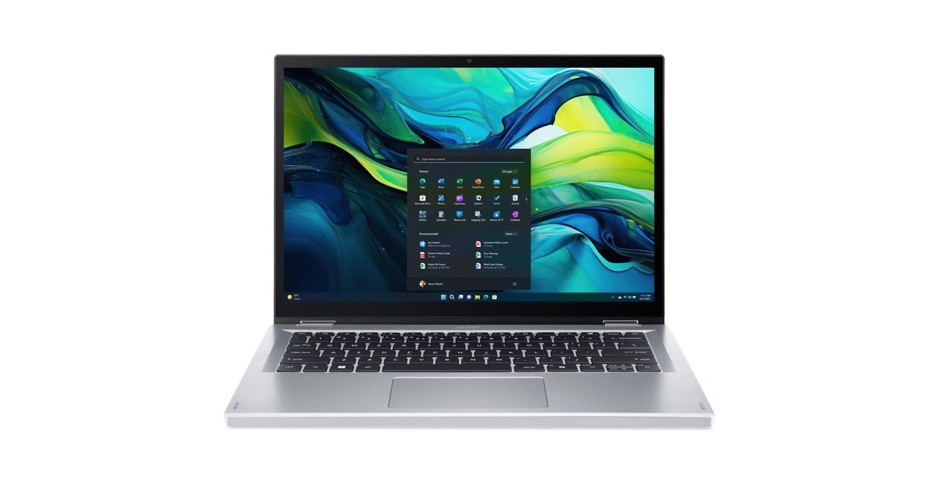 ACER NTB Aspire Go Spin 14 (AGSP14-31PT-33QY),i3-N355,14 WUXGA,16GB,512GB SSD,Intel Graphics,W11H,Silver