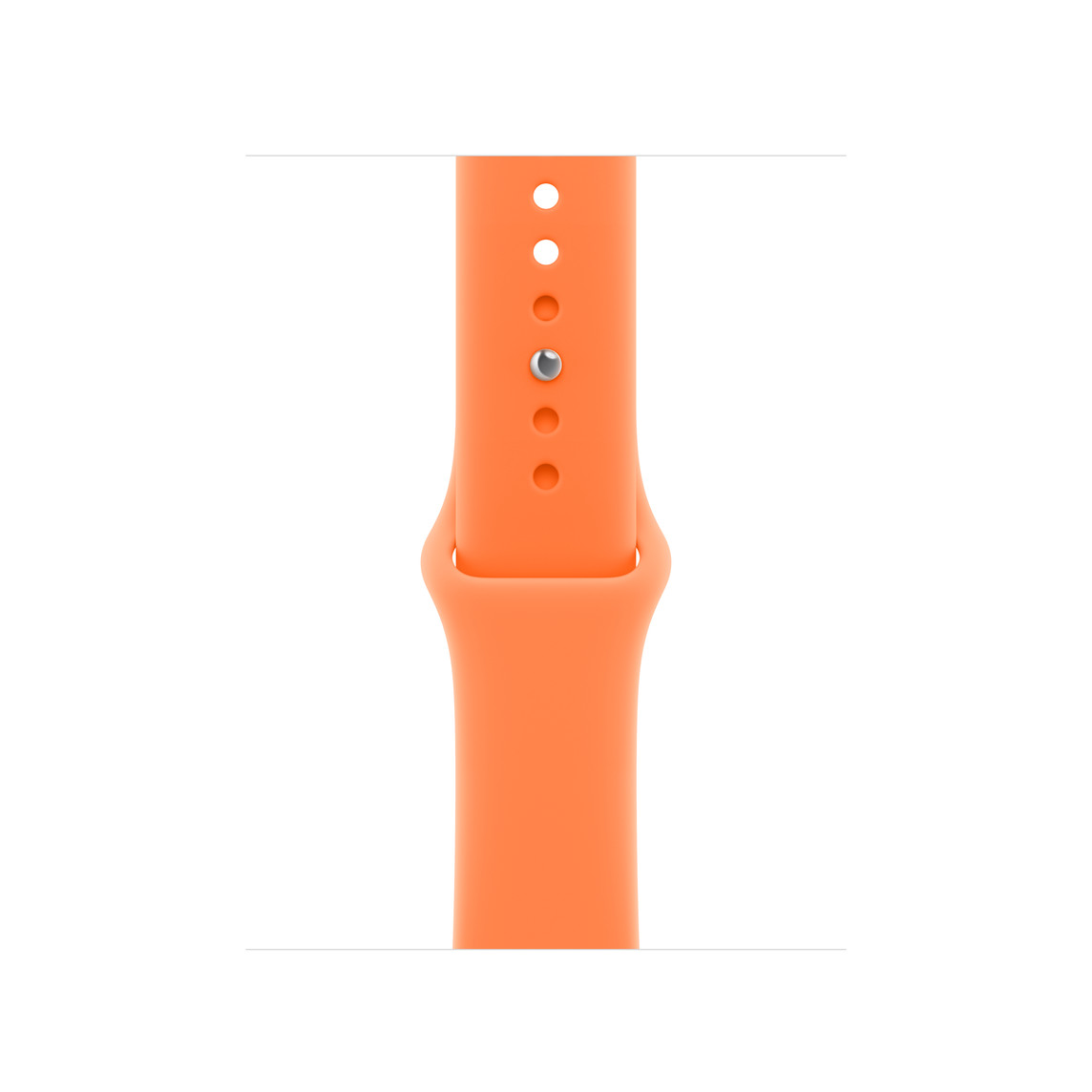 Apple Sportovní řemínek v barvě klementinky pro pouzdro o průměru 42 mm – velikost S/M