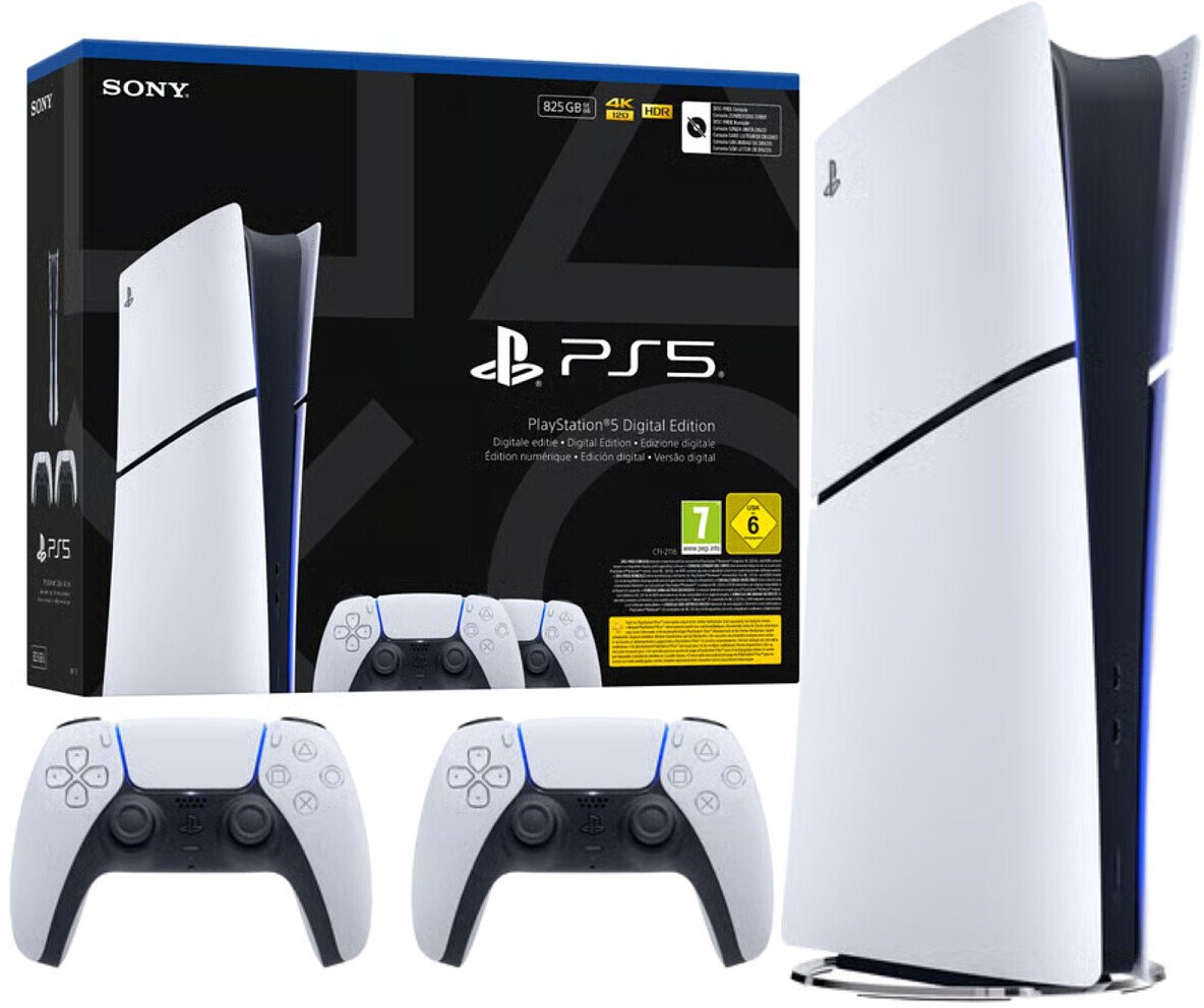 Sony Playstation 5 Slim Digital 825 GB Wi-Fi Černá, Bílá