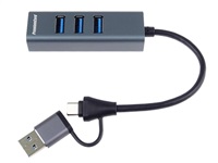 PremiumCord 5G Hub USB-C a USB-A na 4x USB-A
