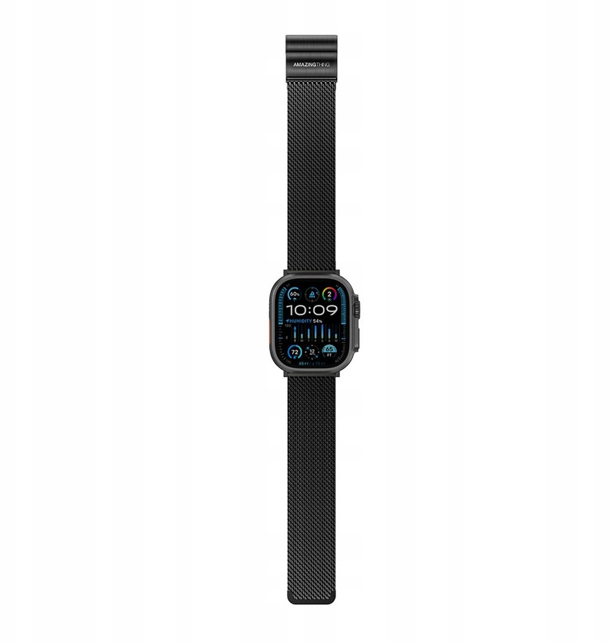 Amazingthing AMAZINGTHING Titan Premium Metal Band pro AppleWatch 38/40/41/42/44/45/46/49 mm - černý