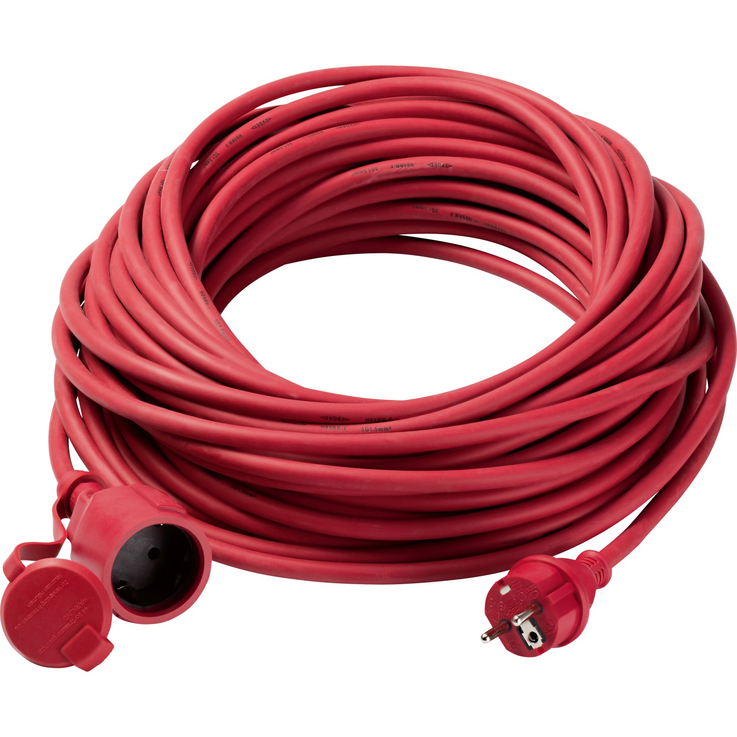 Prodlužovací kabel 25 m červený H05RR-F 3G1.5