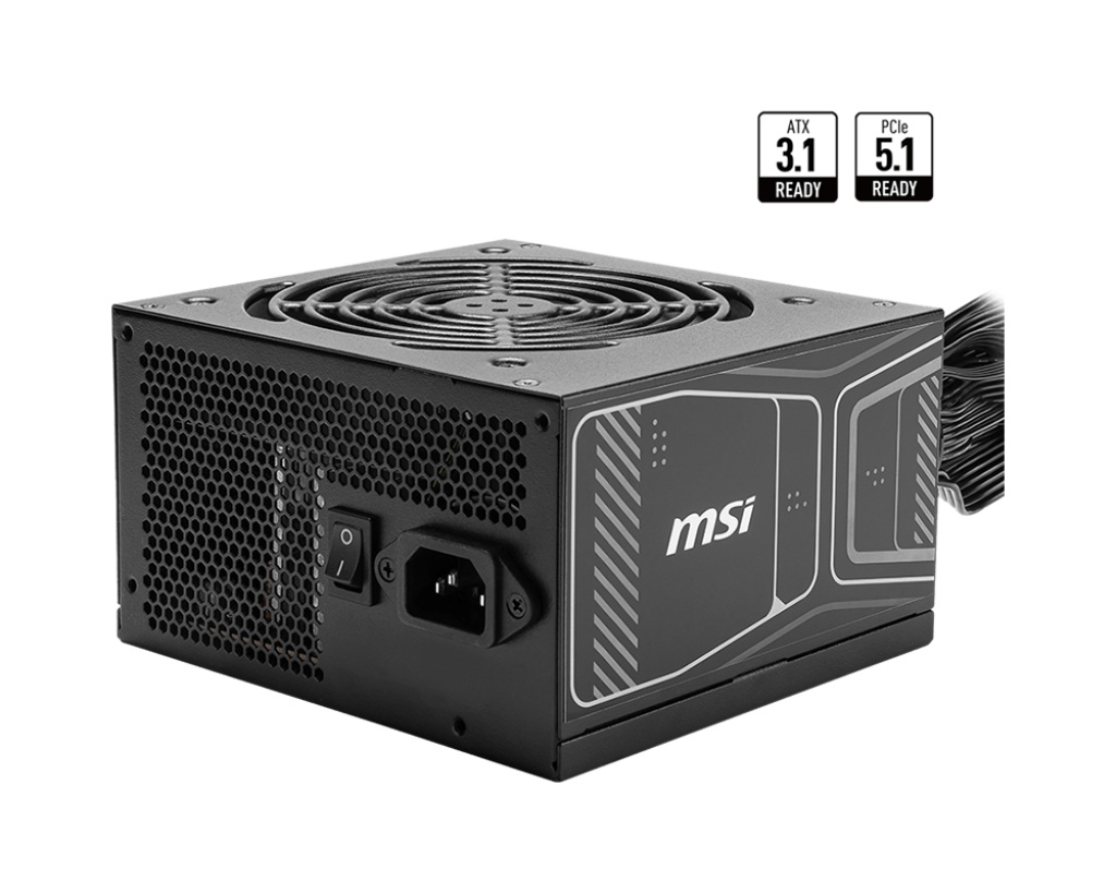 MSI zdroj MAG A750GN PCIE5/ 750W/ ATX/ akt. PFC/ 3 roky celk. záruka/ 120mm ventilátor/ 80PLUS Gold