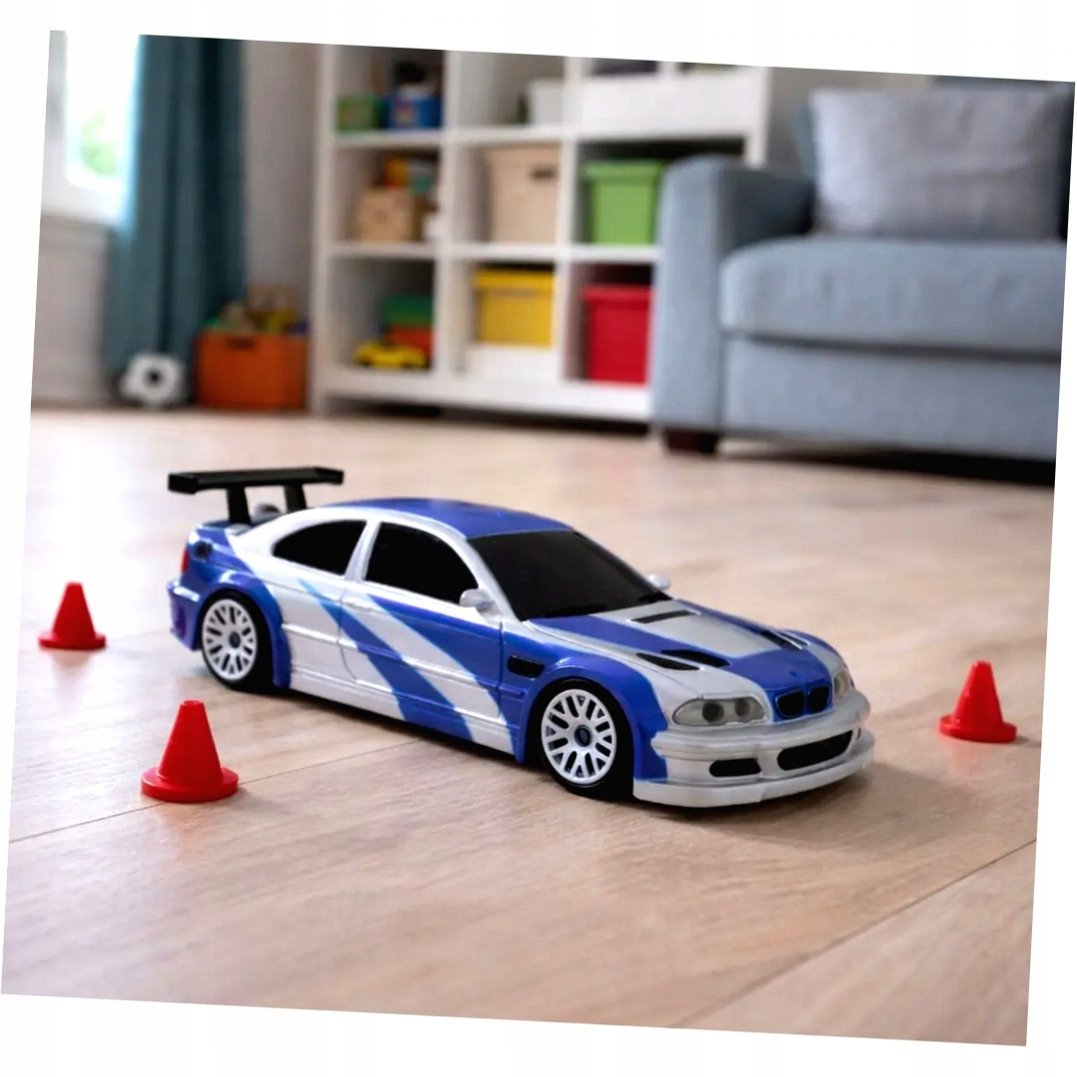 LeanToys E46 Dálkově ovládané driftovací sportovní auto s kužely 15 km/h 1:43