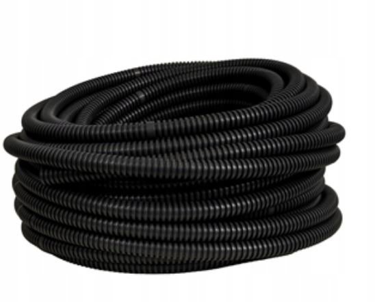 Pawbol Pawbol 6161A-50/750P Vlnitá trubka z PVC, typ 750N s pilotním potrubím 50 m černá