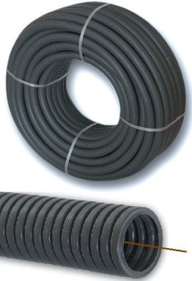 TT Plast Vlnitá trubka FI23/28 PVC 750N s pilotem (10350)