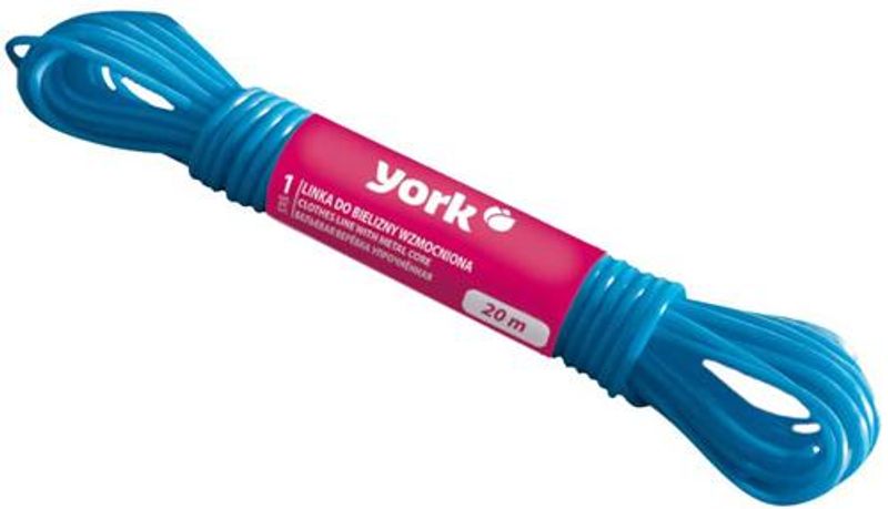 Šňůra na prádlo York 096810, L-20 m
