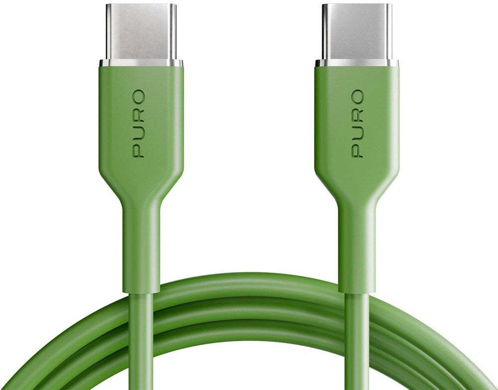 Puro Kabel ICON USB-C - USB-C 1,5 m - zelený