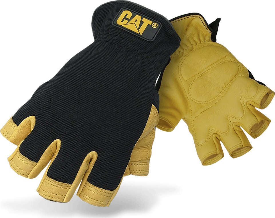 CAT Prémiové rukavice CAT s půlprsty. Gelová podložka z jelení kůže.