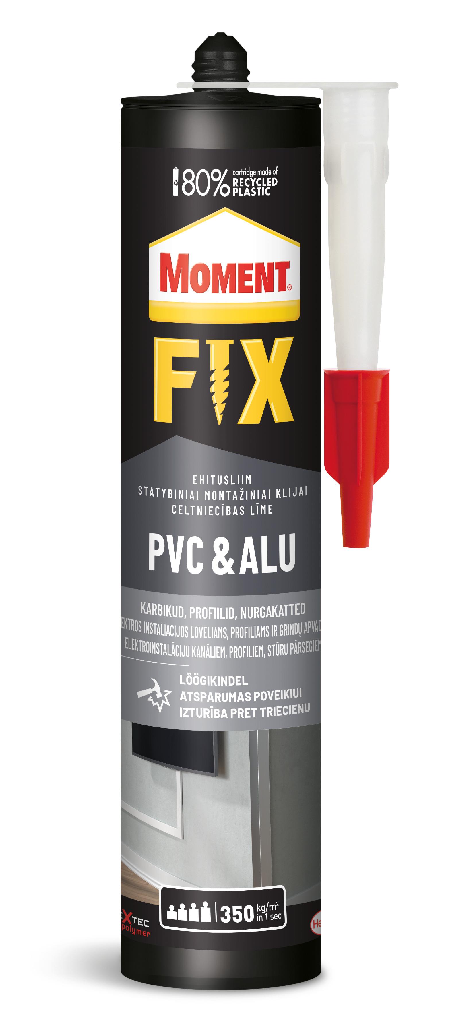 Montážní lepidlo Moment Fix PVC & Aluminium, 440 g