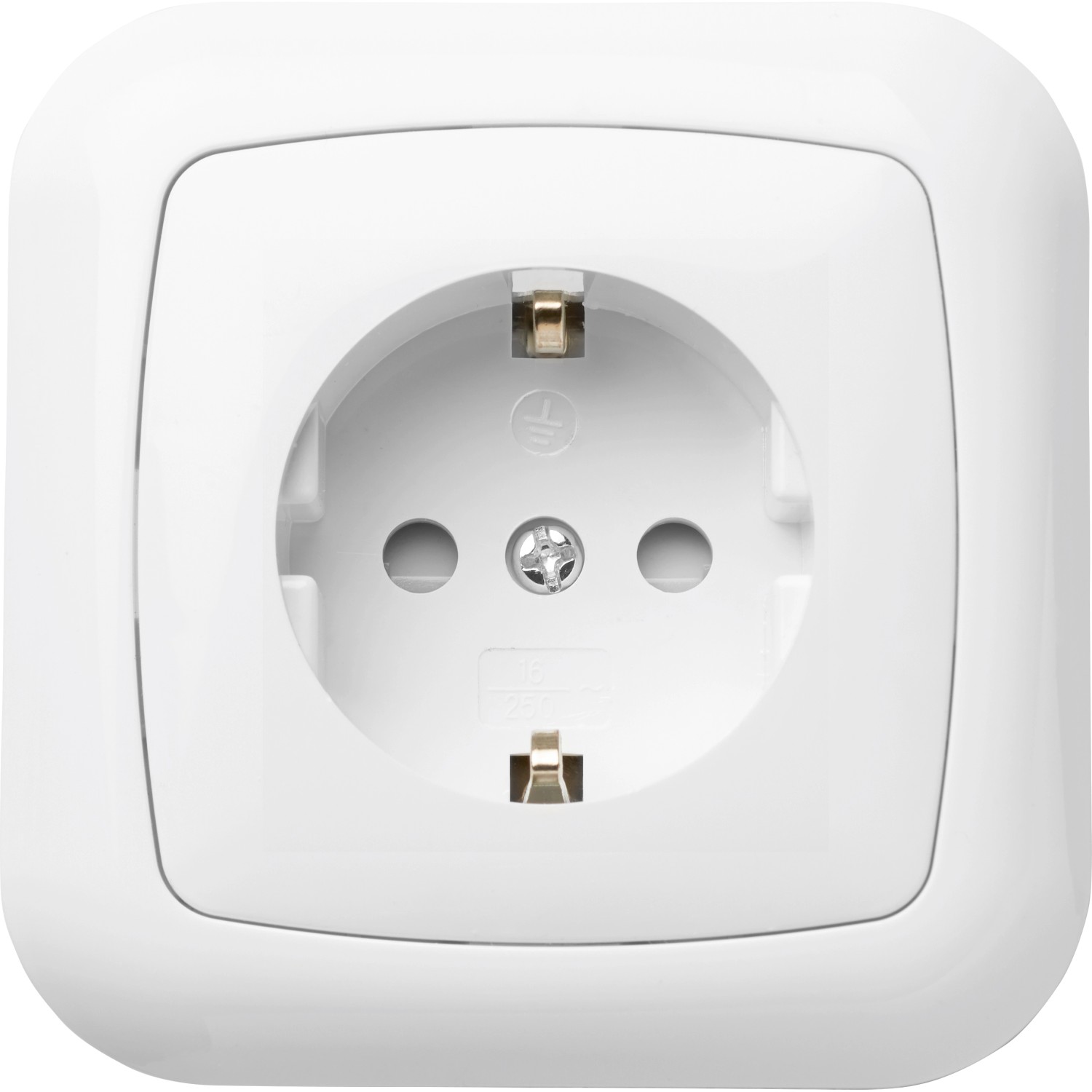 Sada zásuvek CMI Schuko Trend White