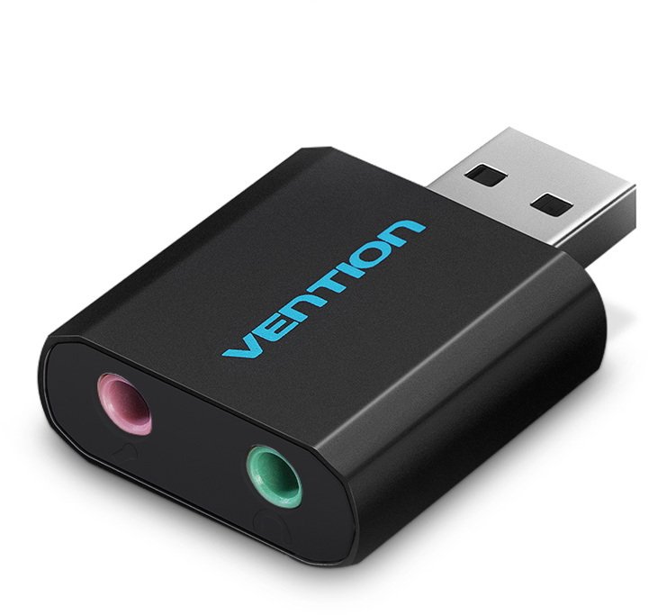 Vention VAB-S17-B zvuková karta 2.1 kanály/kanálů USB