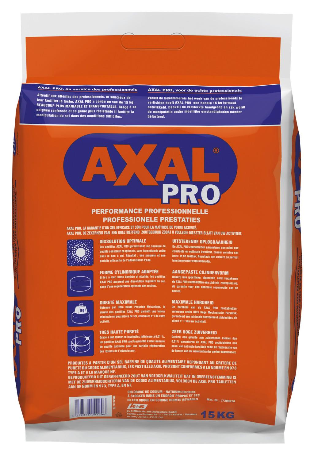 Tablety soli Axal Pro, 15 kg
