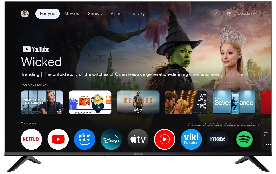 STRONG SMART LED TV 43 / SRT43UH7773/ UHD/ 3840x2160/ DVB-T2/C/S2/ H.265/HEVC