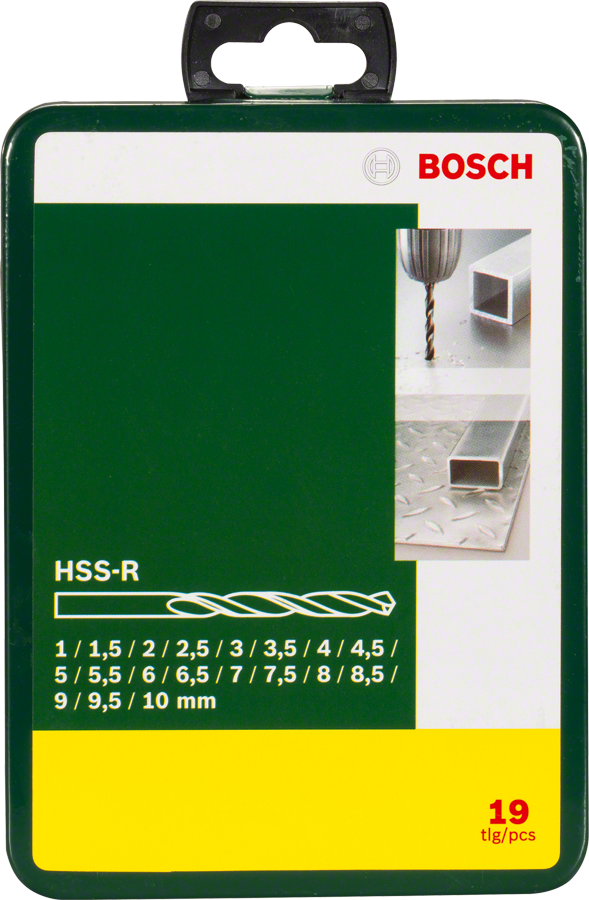 Vrták do kovu Bosch HSS valcový 1,5 2 7 4,5 4 5,5 5 1 3 2,5 3,5 6 10 6,5 7,5 8 8,5 9 Súprava 9,5 mm (2.607.019.435)