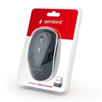 GEMBIRD myš MUSW-4B-01, černá, bezdrátová, USB nano receiver