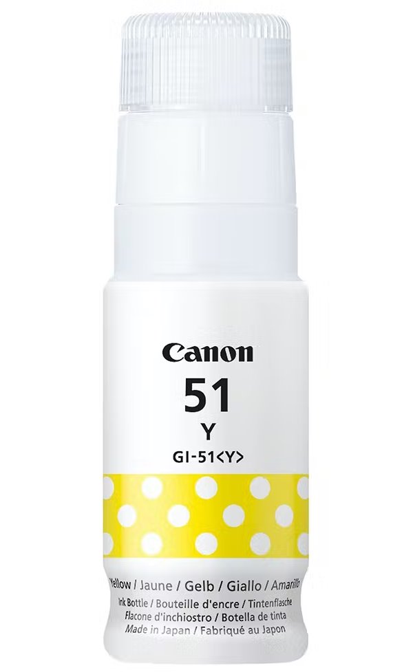 Canon BJ INK GI-51 Y EUR  (Yellow Ink Bottle)