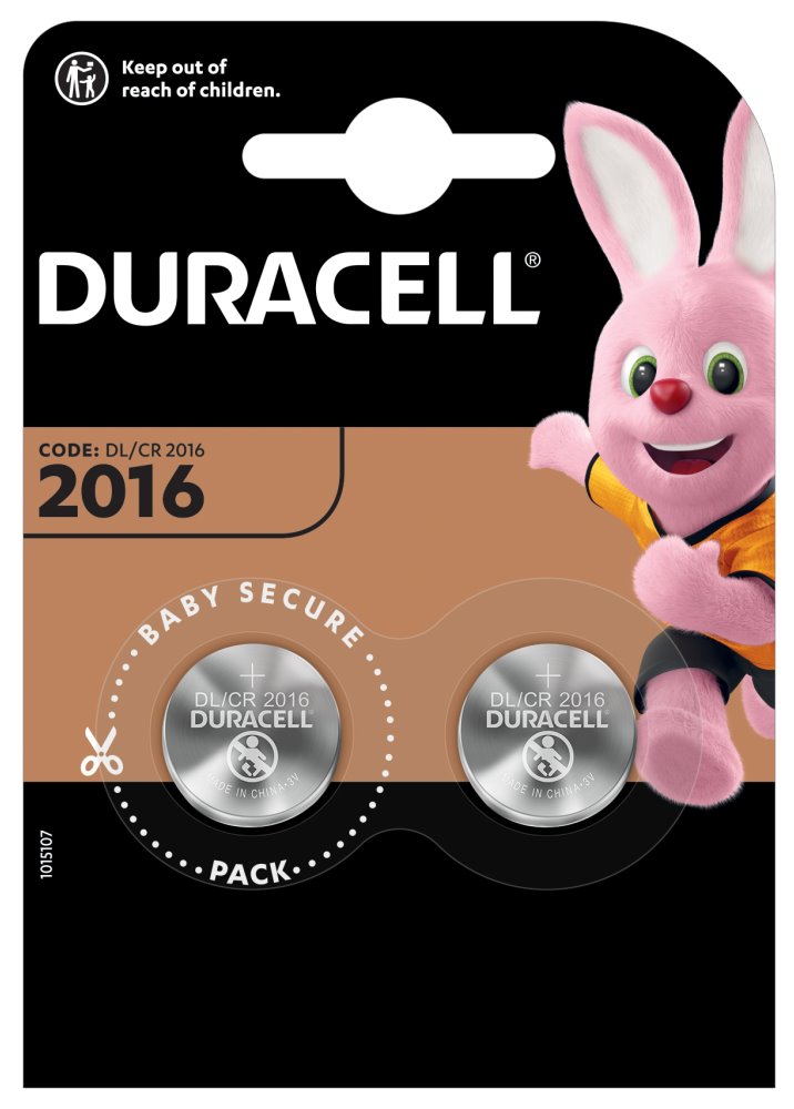 Duracell Lítiová gombíková batéria CR2016 2ks