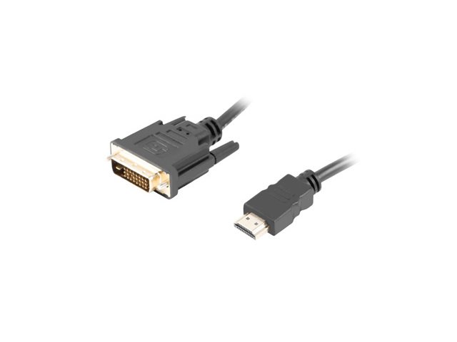 Lanberg HDMI kabel - DVI-D 1,8m černý (CA-HDDV-20CU-0018-BK)