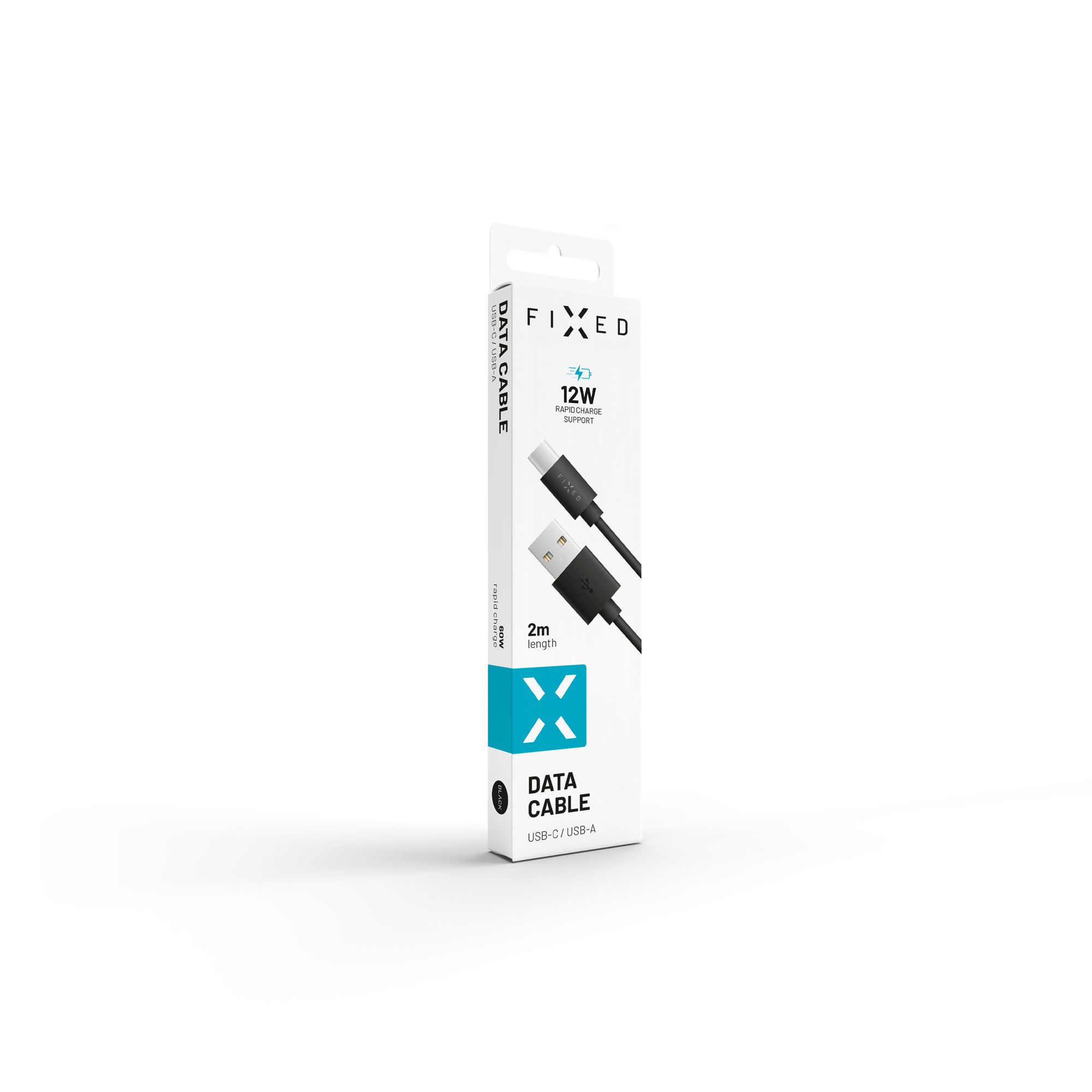 Fixed 2m USB-C kabel, černý FIXD-UC2M-BK