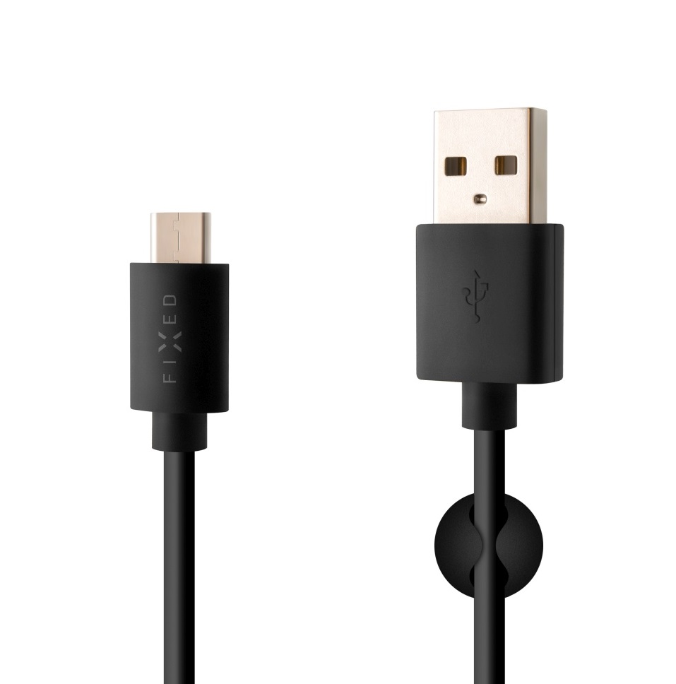 FIXED 1m USB-C kabel, černý FIXD-UC-BK
